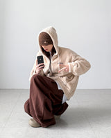 Ear Flap Button Beanie
