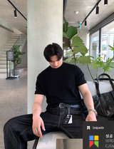  Jake Summer Daily Silket Hachi Round Short Sleeve Knit