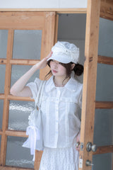 angel ribbon cap(white)