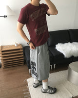 コイ スラブ クロップ プリンテッド ショートスリーブ Tシャツ 3C
