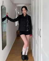 Weekend Cotton Layered Skorts