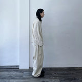 Curved Paneled Balloon Trousers