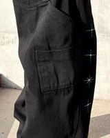 Stellon Cross Embroidery Balloon Pants
