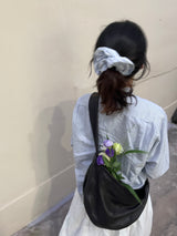 Vintage Hair Ruffle - French Blue