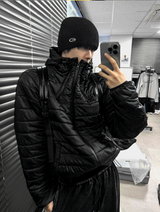 Tech Multi-Zipper Hooded Lightweight Padding