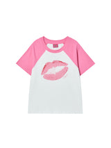 LIPS RINGER TEE (PINK)