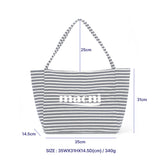 HOLIDAY STRIPE TERRY BAG
