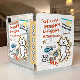 Shopping Cat Illustration iPad Case