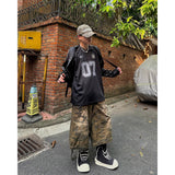 OVDE VネックジャージーロングスリーブTシャツ(2 colors)