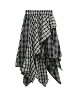 RAW CHECK SKIRT