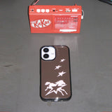 Horse Star Pink Brown Vintage Case