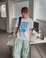 Hound Star Lettering Over Short Sleeve T-shirt