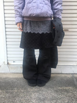 dot corduroy skirt