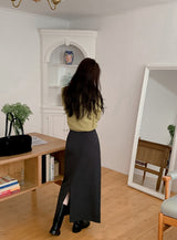 [SHOPPERMADE] Classic Mood Low-rise Maxi Skirt (2color)