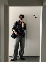 Prix Daily Natural Easy Overfit Check Shirt