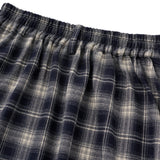 Fur Check Long Skirt [Vintage blue]