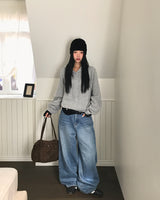 [ORIGINAL] ベラルロングスリーブフーデッドニット