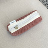 Clam ラウンドペンケース _ コーデュロイミストピンク