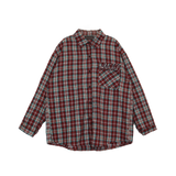 チェックフリルポケットシャツ (2 COLORS)