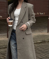 [Wool 50] マックスヒデンウールロングコート(3color)