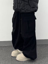fluff cargo sweat pants