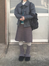 dot corduroy skirt