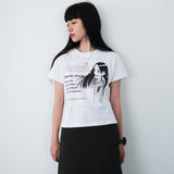 HEESU pfp crop T-shirt [White]