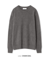 [UNISEX] クラウディーシーズンオーバーフィットアンゴラクルーネックロングスリーブニット (7 colors)