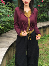 Jane Ribbon Tie Knit Cardigan (4c)