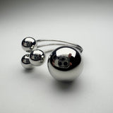 Big ball piercing ring