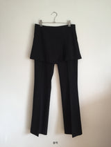 カットスラックスレイヤードパンツ (2color)