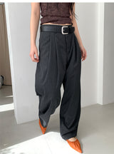 STRIPE TWILL BALLOON SLACKS (2C)