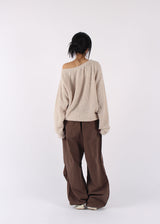 PUFFY CUTOUT KNIT