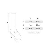 [6PACK] 1507 BASIC TROUSER KNEE SOCKS