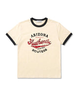 エッセンシャルスタンダード半袖リンガーTシャツアリゾナ クリーム