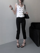 summer capri pants (2color)