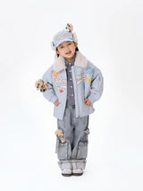 13DE MARZO BabyBear Travel Badge Jacket Blue