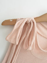 Isolde Ribbon Neck Ribbed Top