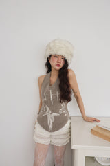 Angel Knitted Vest Brown