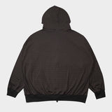 オーバーフィットジップアップフードTシャツ