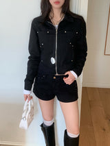 Haze Metal Stud Cotton Jacket