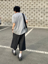 ワンタックデニムバミューダパンツ1C