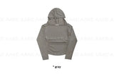 BOAT-NECK SHIRRING HOOD TOP