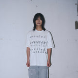 Untitled レイヤーロゴピグメントウォッシュ半袖 Off White