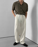 Leico Cotton One-Tuck Pants (4 Colors)