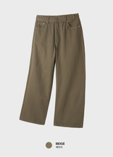 Look Unsain Daily Cotton Wide Banding Pants