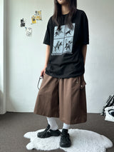 Jien Side Snap Cotton Bermuda Shorts 5color