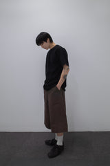 Side Panel Raglan Tee Black