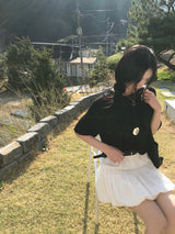 レーブサンドルーズフィットメッシュハーフニット