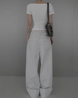 Tie Knot Boat Neck Tee